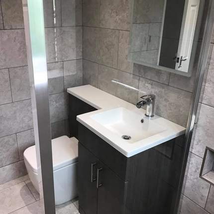 Competed bathroom renovation in Caversham, Reading