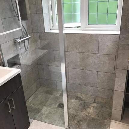 Competed bathroom renovation in Caversham, Reading