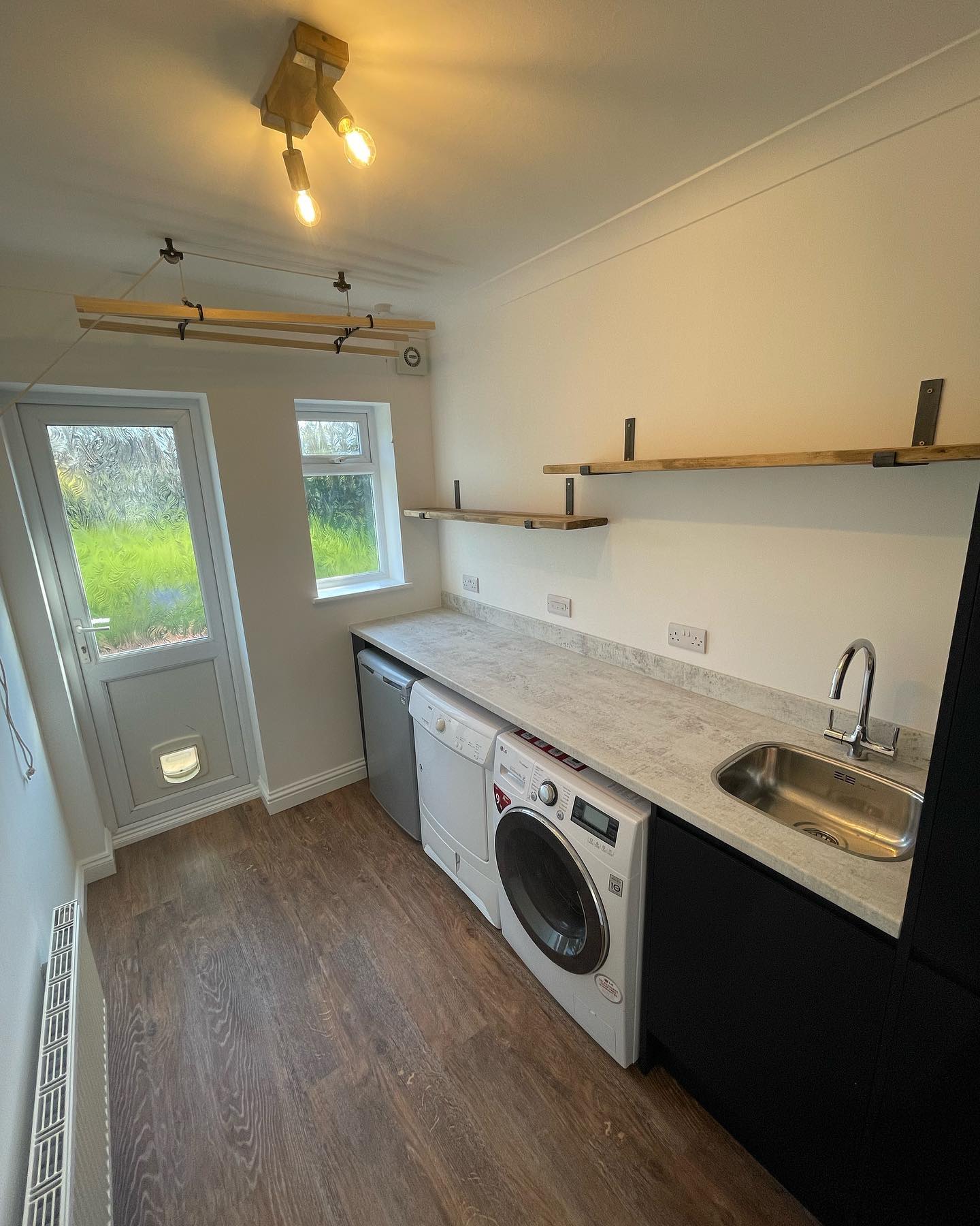 Completed utility room, from inside door, in Earley, Reading