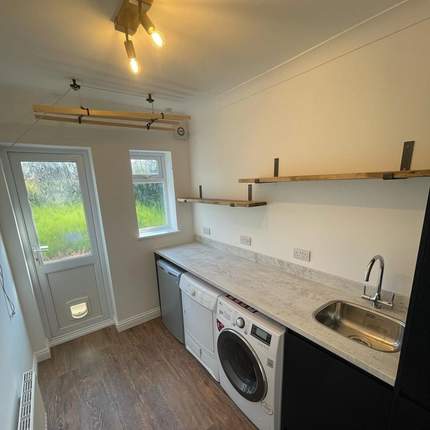 Completed utility room, from inside door, in Earley, Reading