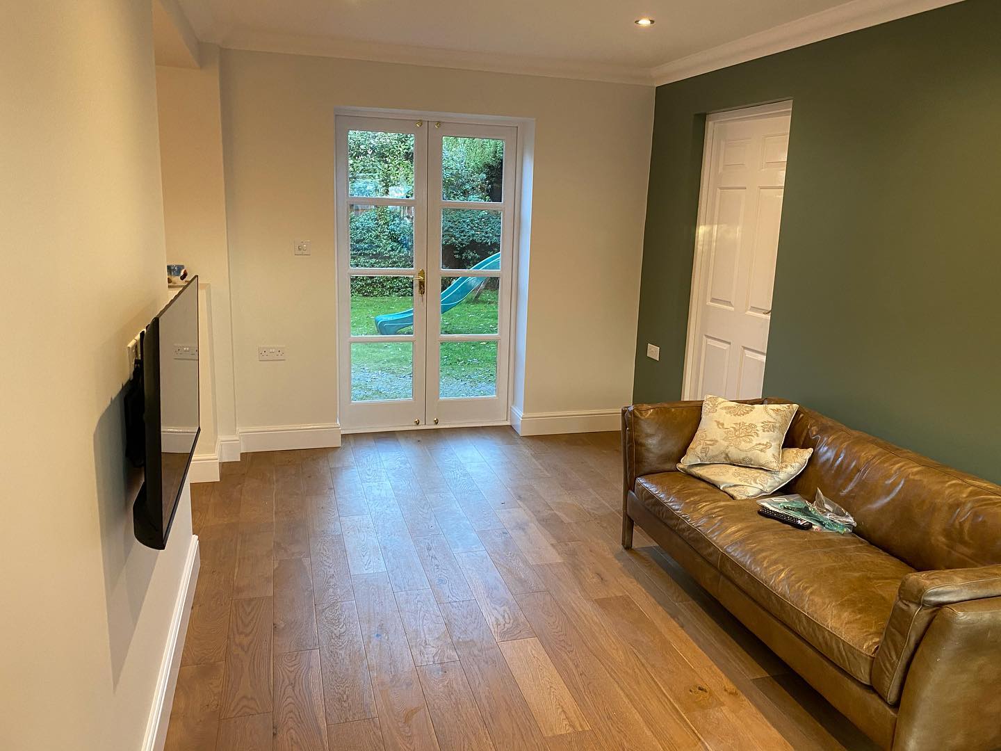 Completed garage conversion in Hurst, Wokingham