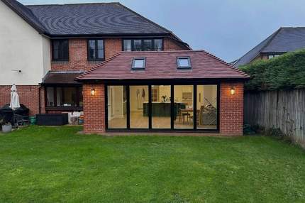 Outside of completed extension in Wokingham