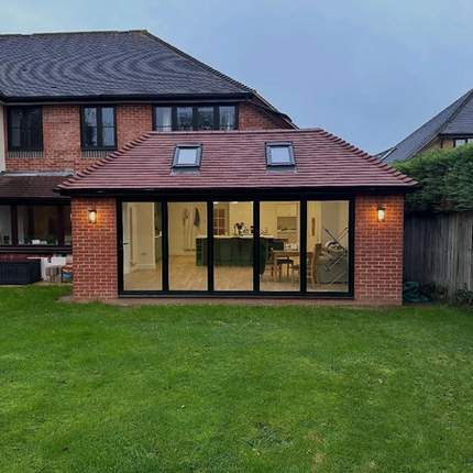 Outside of completed extension in Wokingham