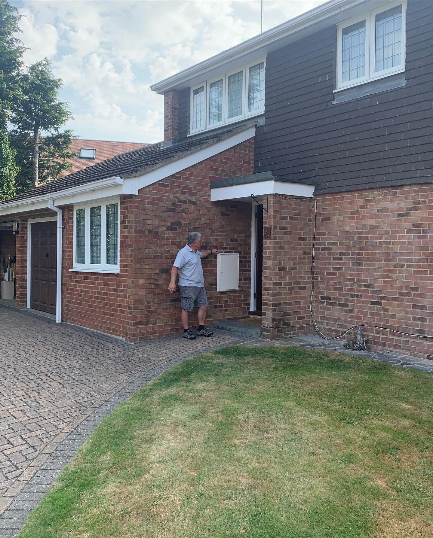 Porch before work begun in Caversham, Reading
