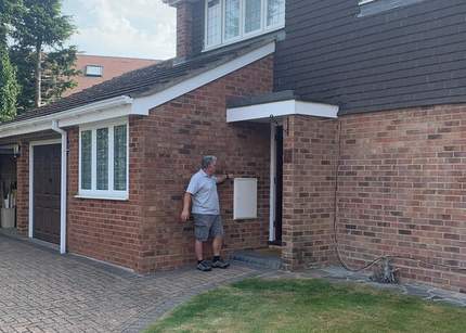 Porch before work begun in Caversham, Reading