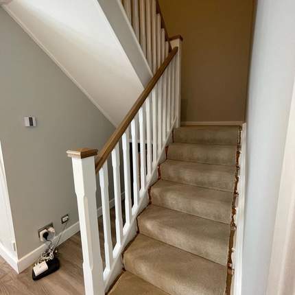 Completed stairs and ground floor renovation in Caversham, Reading.