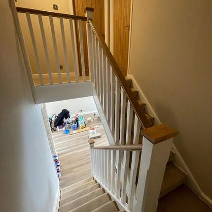 Completed stairs and ground floor renovation in Caversham, Reading.