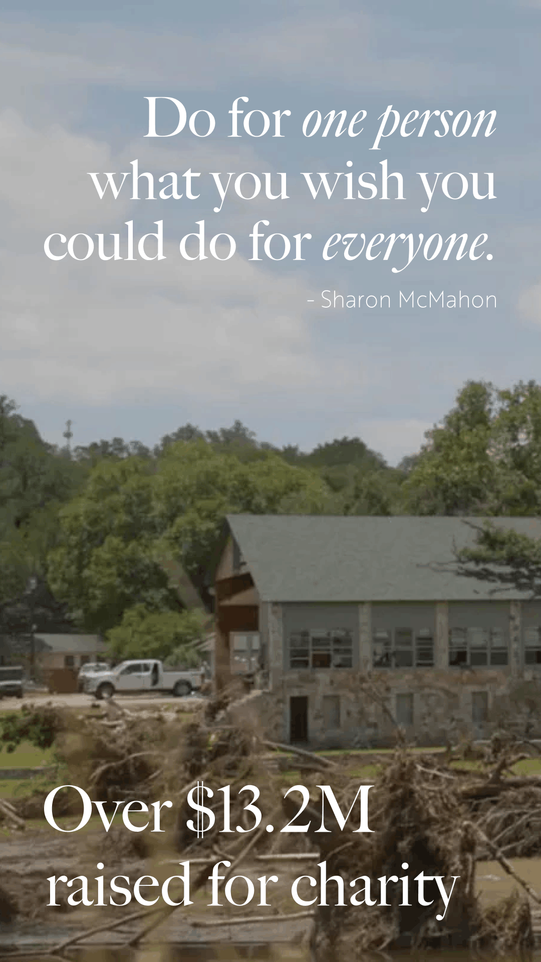 Sharon raising money for disaster