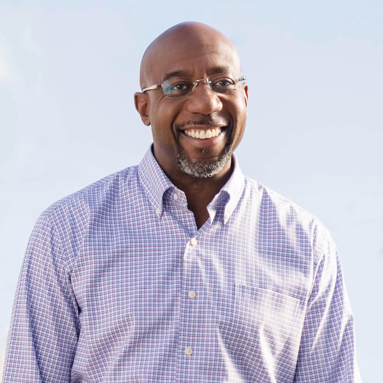 Headshot of author Raphael Warnock