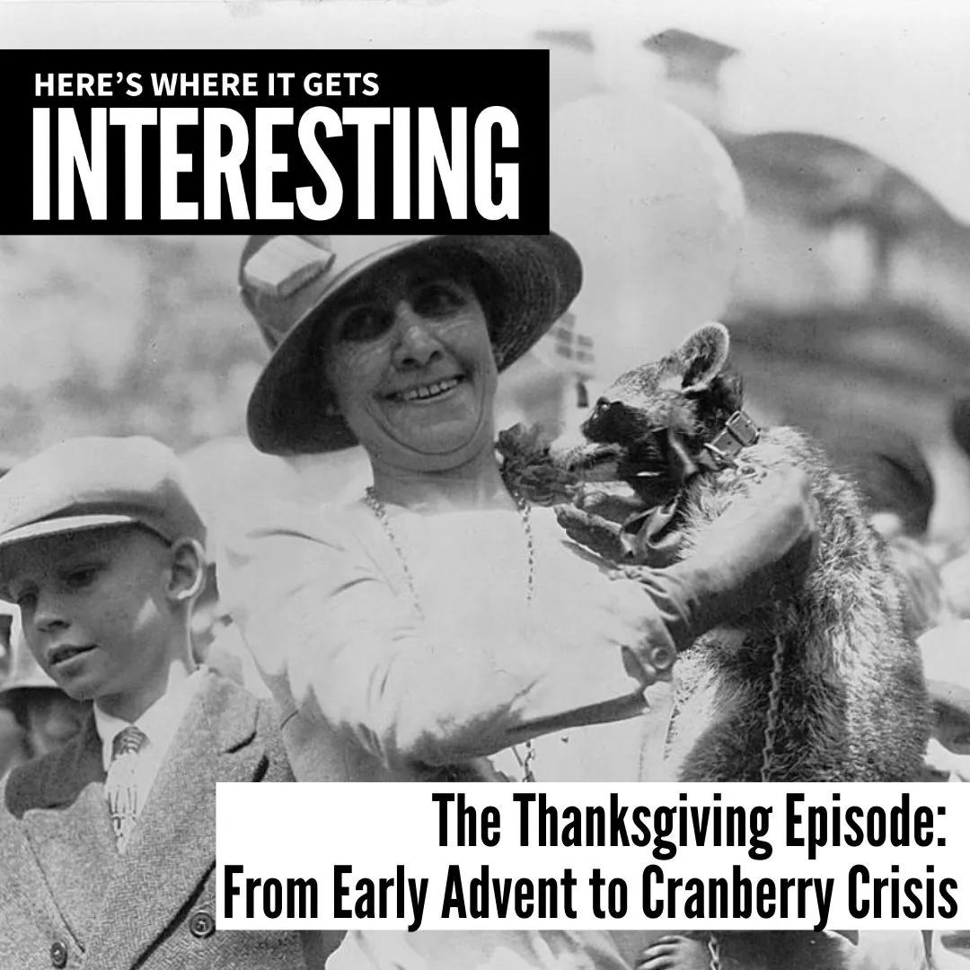 Podcast tile for The Thanksgiving Episode: From Early Advent to Cranberry Crisis