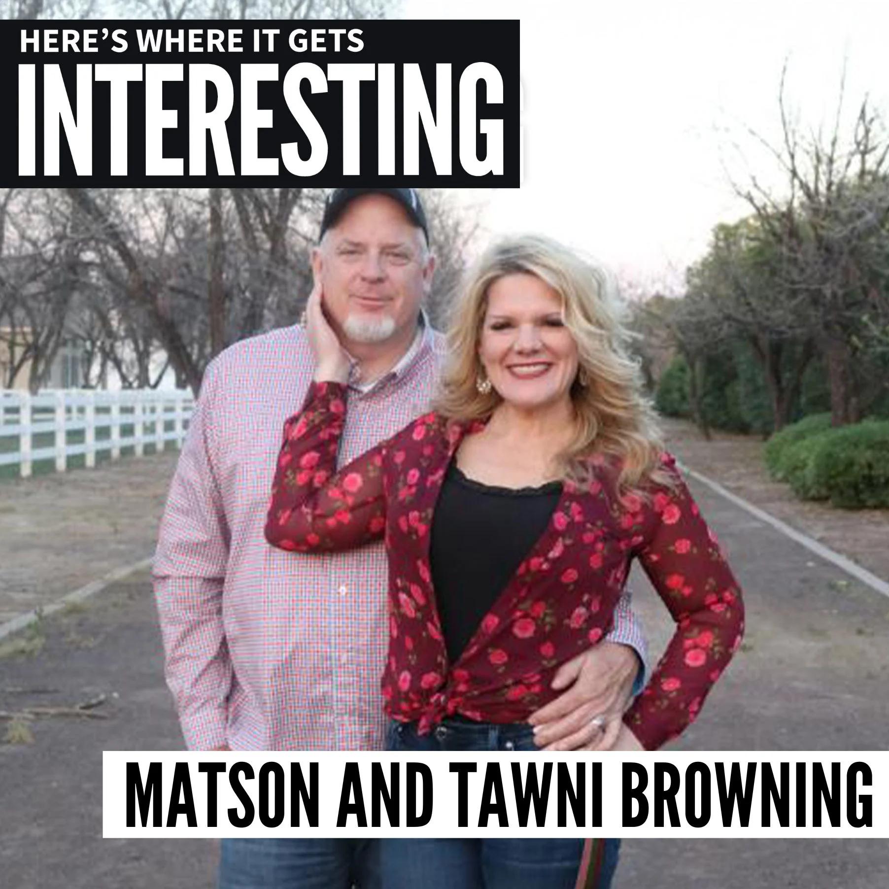 Podcast tile for The Hate Next Door with Matson and Tawni Browning on Here's Where It Gets Interesting