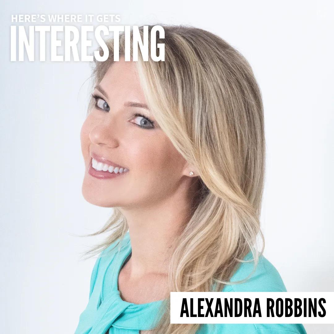 Podcast tile for The Teachers with Alexandra Robbins on Here's Where It Gets Interesting