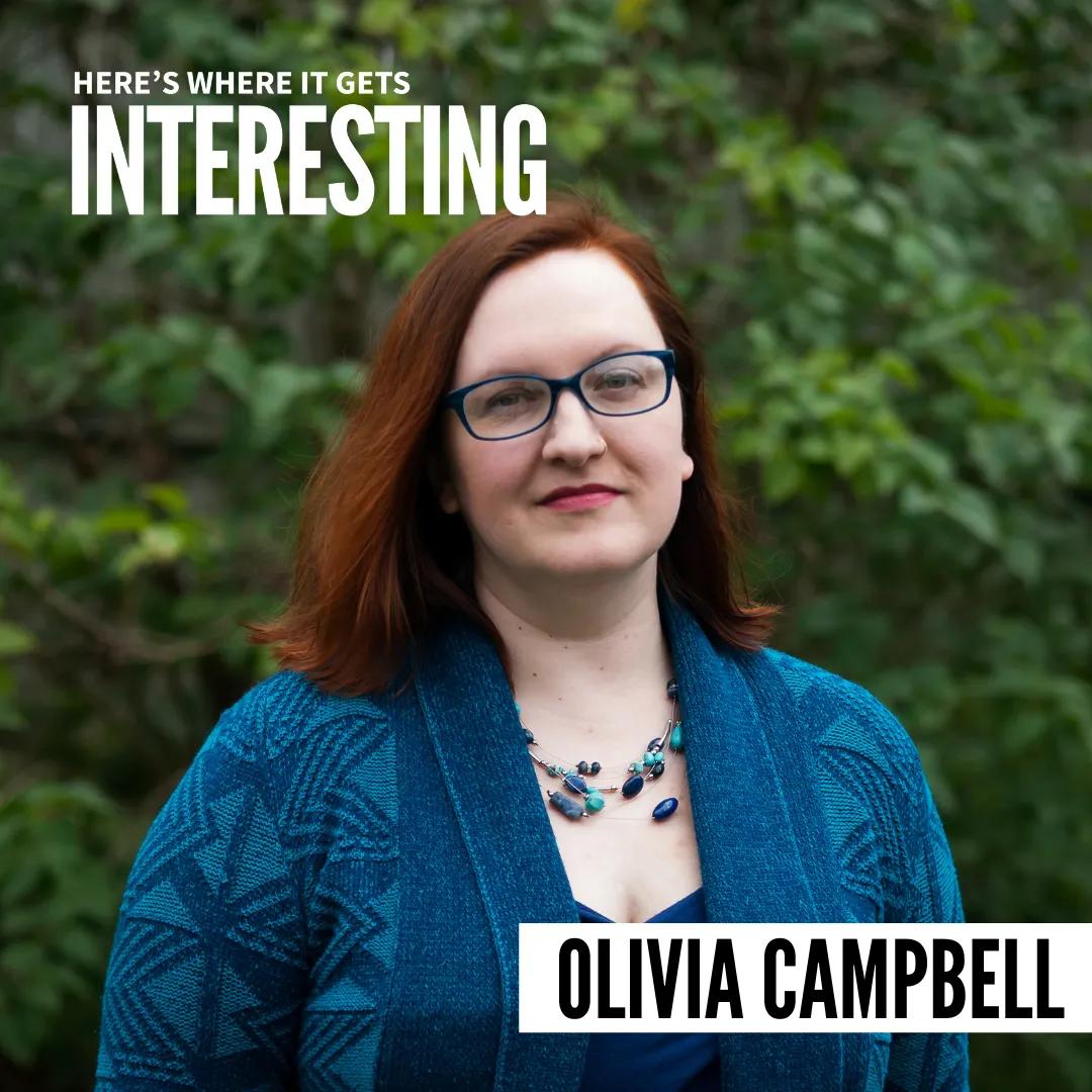 Podcast tile for Women in White Coats with Olivia Campbell on Here's Where It Gets Interesting