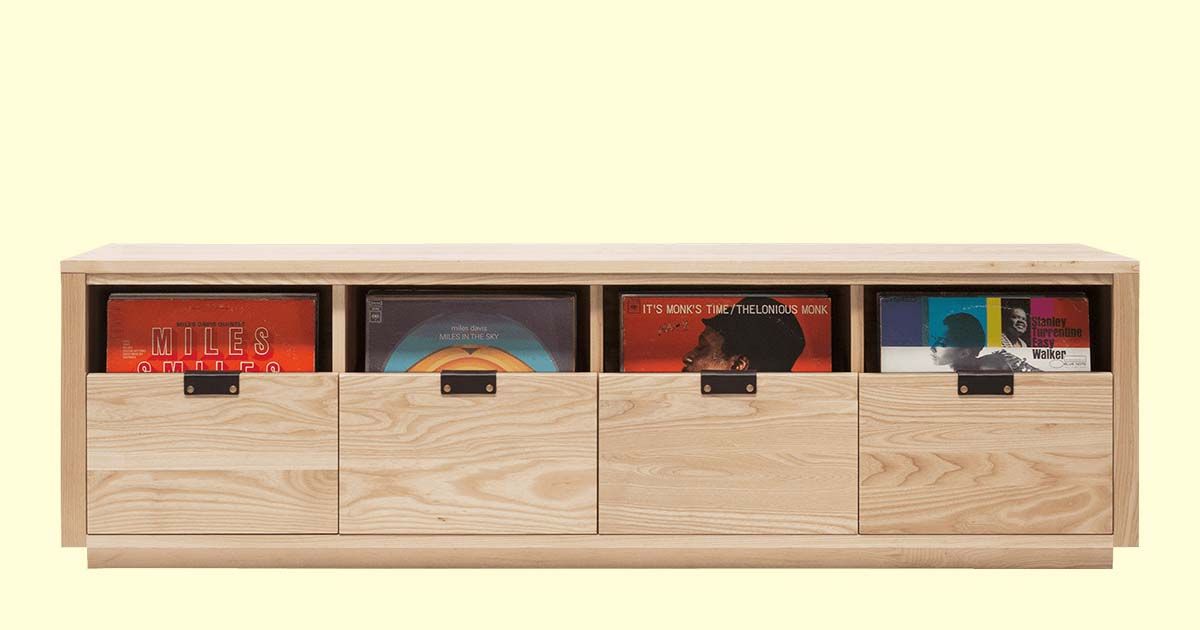 Dovetail 4x1 Vinyl Record Storage Cabinet | Symbol Audio