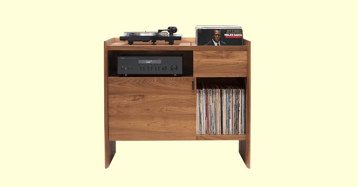 Unison 38″ Record Stand with Shelves | Symbol Audio