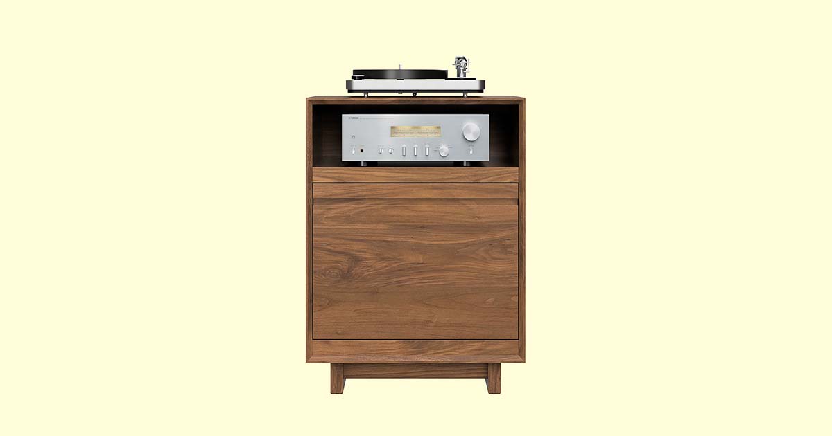 AERO 25.5″ Media Stand - Record Storage Stand | Symbol Audio