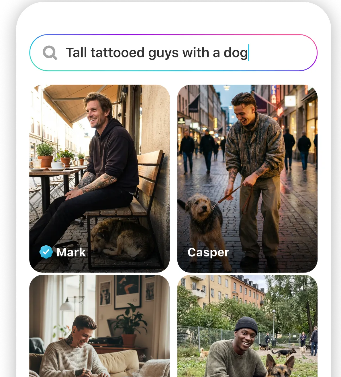 smart search screenshot on the app