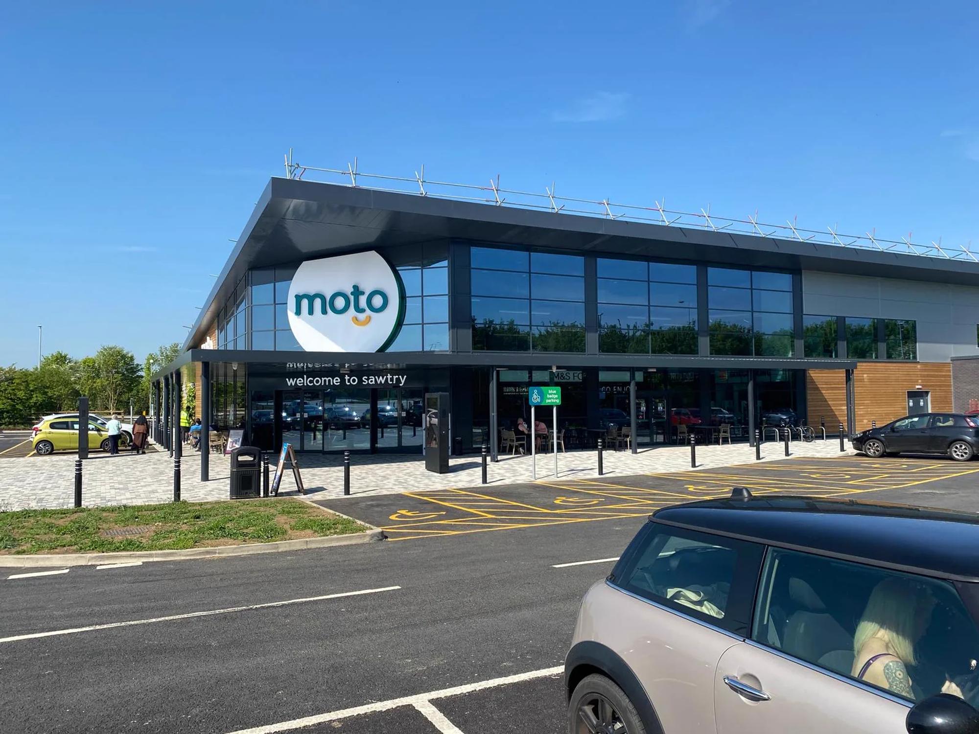 Glazed commercial frontage at Sawtry services