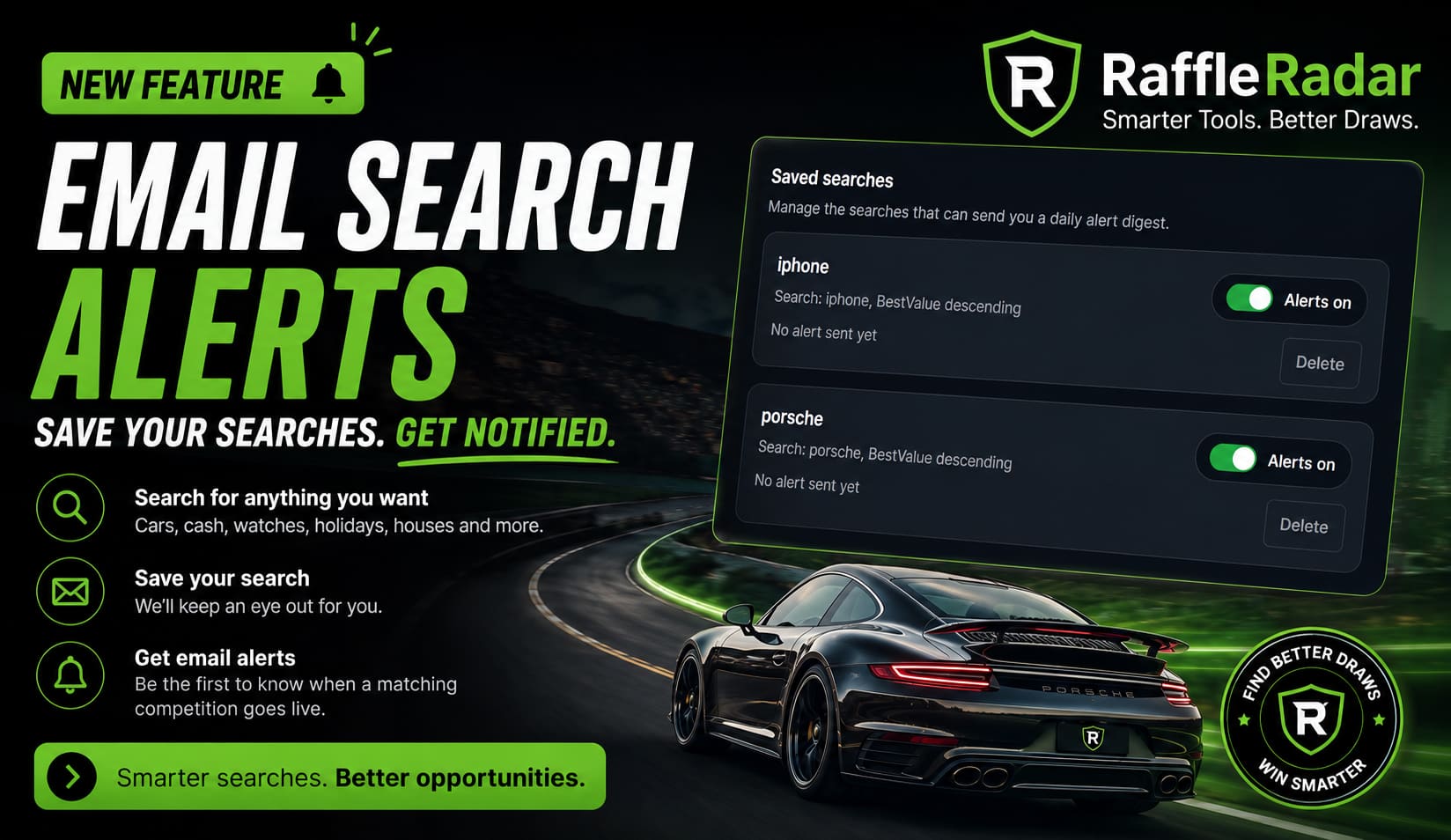 Never Miss Another Competition With Email Search Alerts