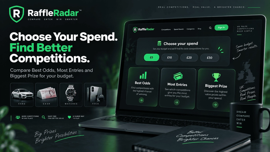 A Smarter Way to Search Competitions: Introducing Spend Search on RaffleRadar