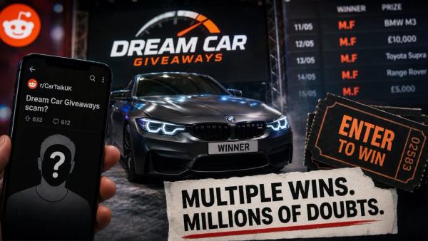Dream Car Giveaways Under the Microscope — Three Wins in Three Days. Legit or Not?