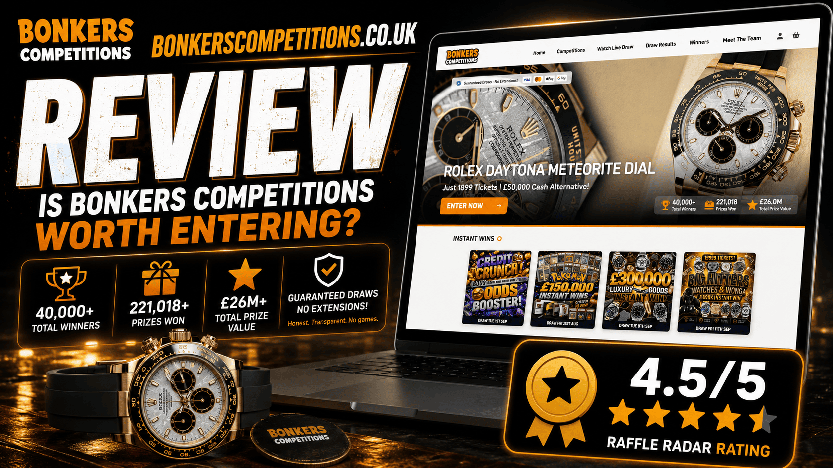 Bonkers Competitions Review