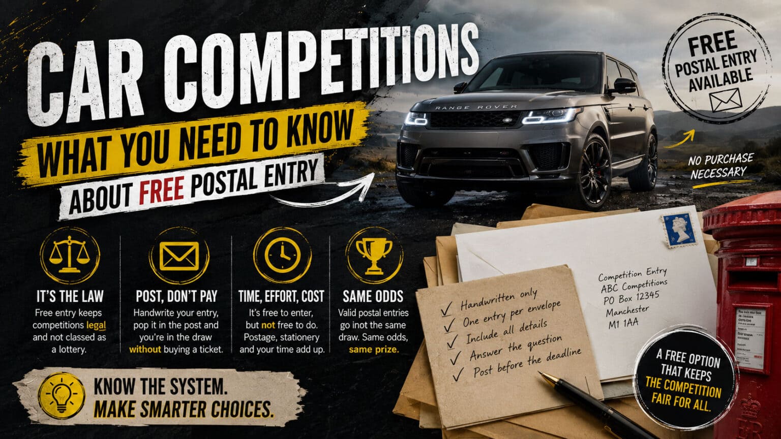The Small Print That Changes Everything: Free Postal Entry in UK Car Competitions