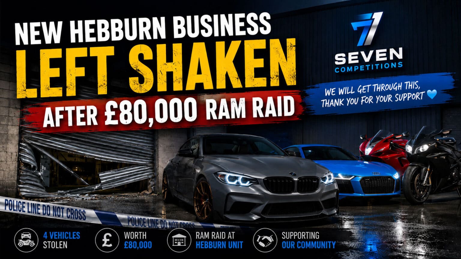 Dream Prizes Stolen As New Tyneside Competition Business Is Ram-Raided