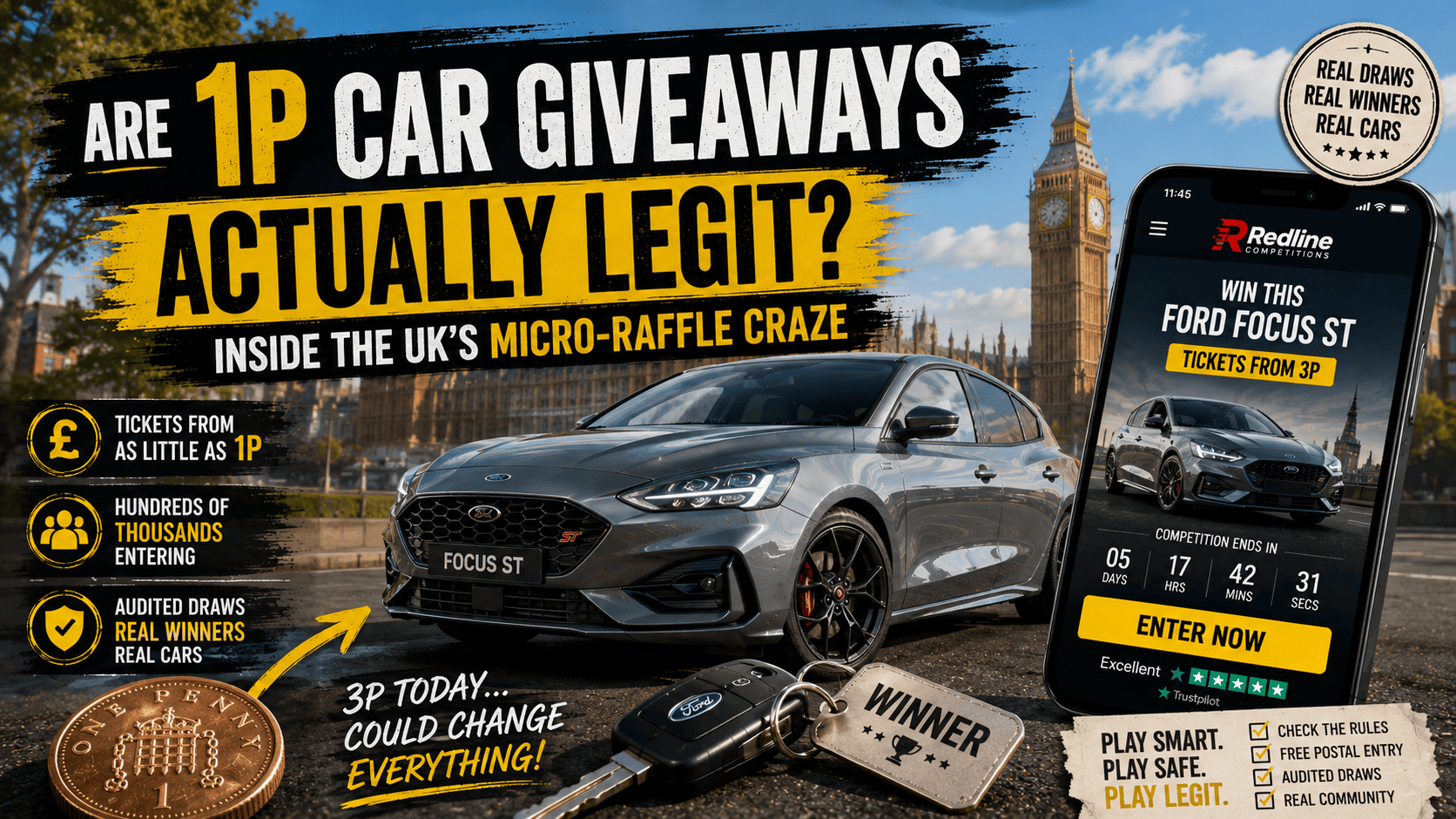 Are 1p Car Giveaways Actually Legit? Inside the UK's Micro-Raffle Craze