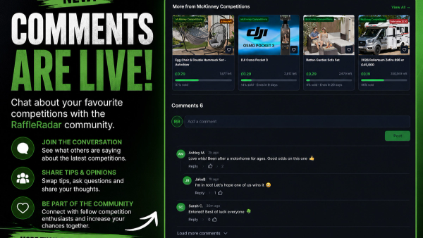 Join the Conversation: Comments Are Now Live on Every Competition Page