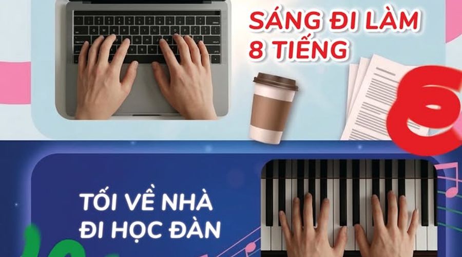 Đi làm 8 tiếng, tối về học đàn: Thư giãn hay gánh thêm áp lực?