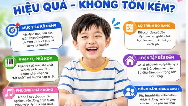 Đầu tư học nhạc thế nào để hiệu quả mà không tốn kém
