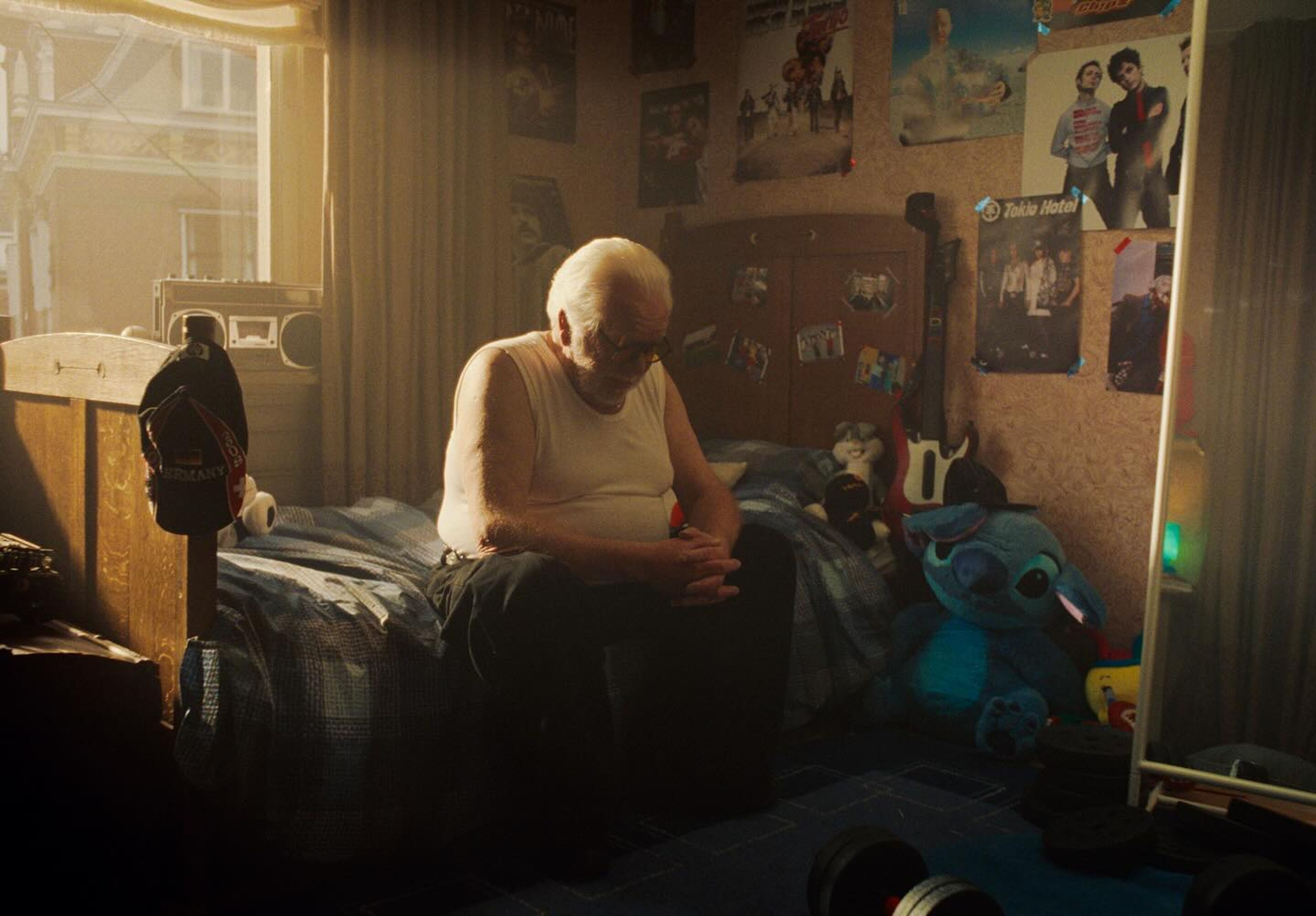 Grandpa joost on bed