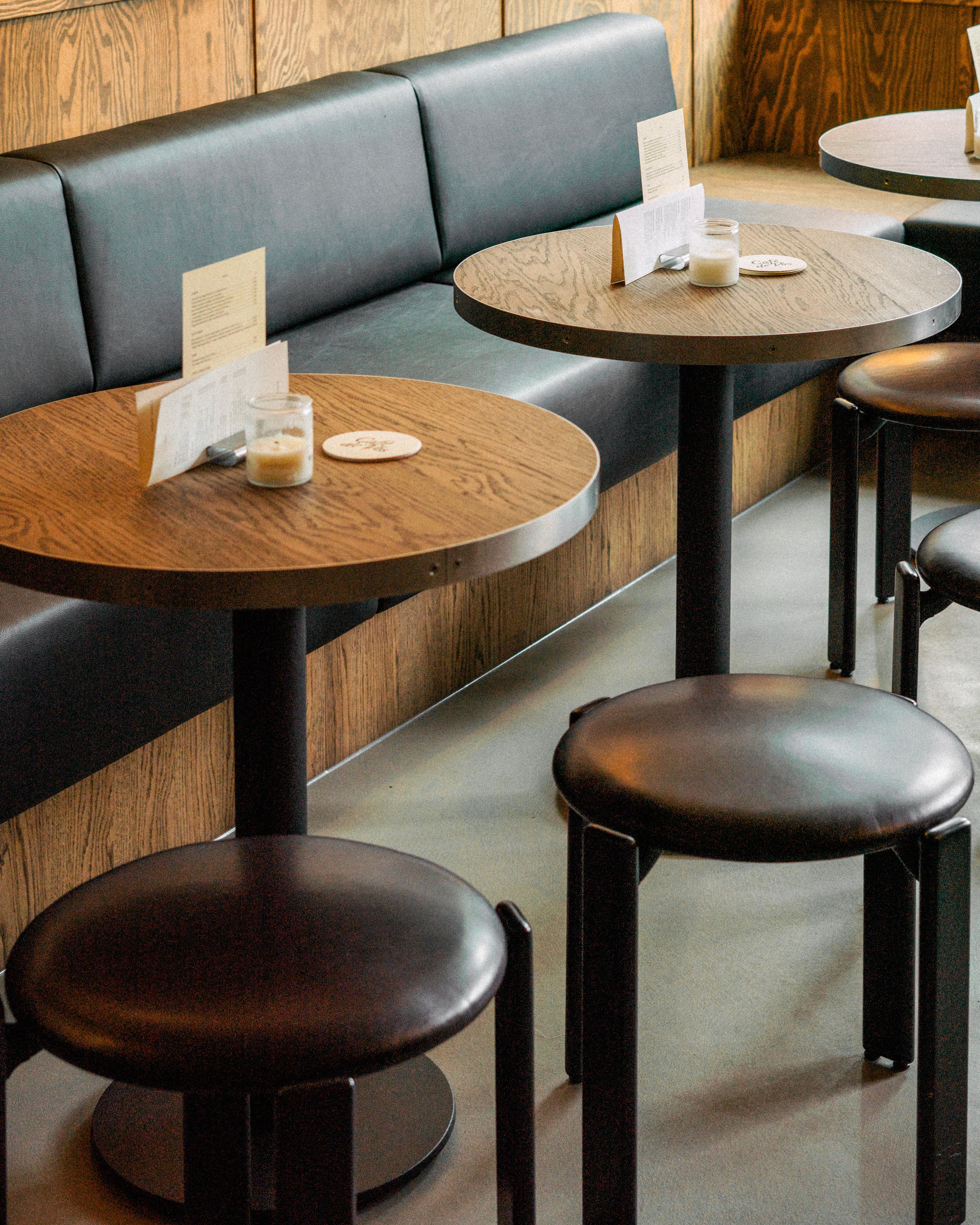Leather stools