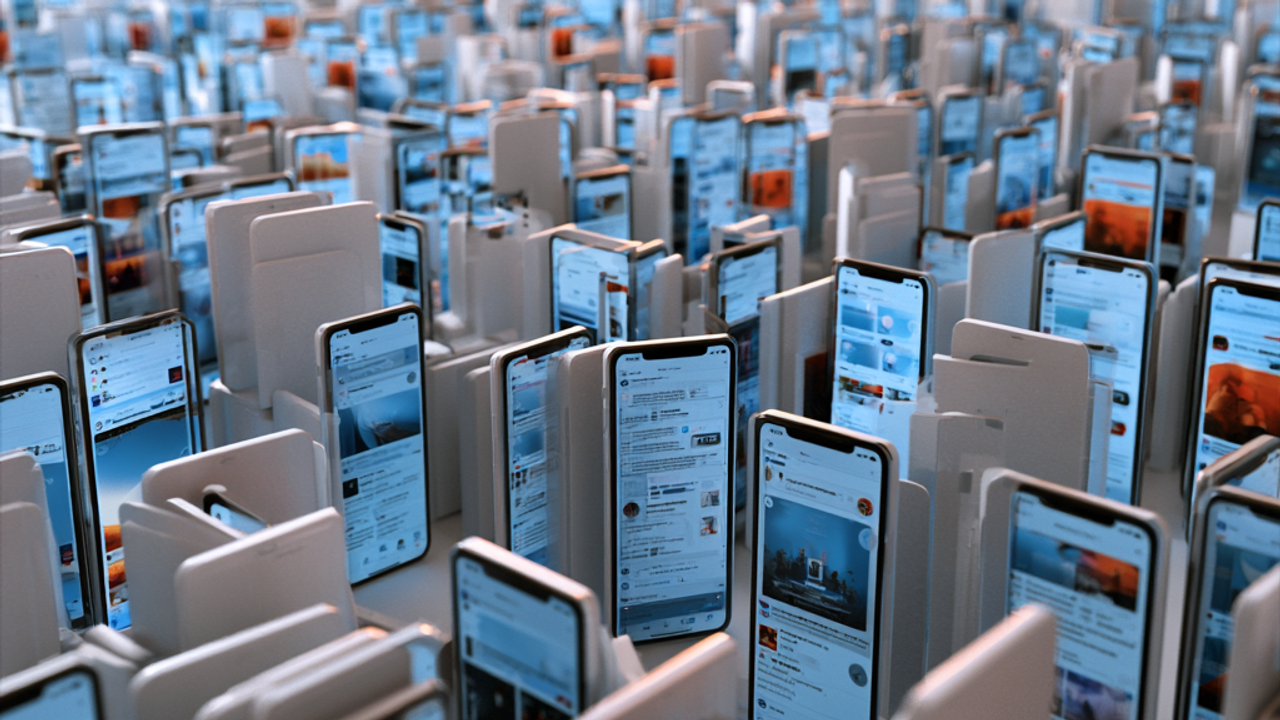 Social media driven smartphones interacting with each other