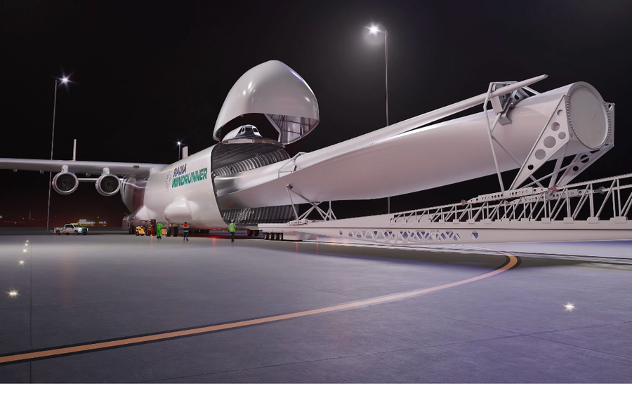 Windrunner - transporting 100mm turbine blades