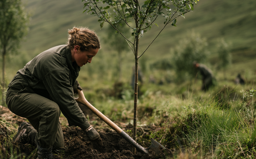 Planting Trees in the highlands