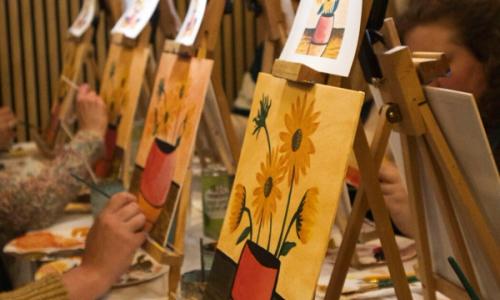 Sip and Paint - Autumn Meadow