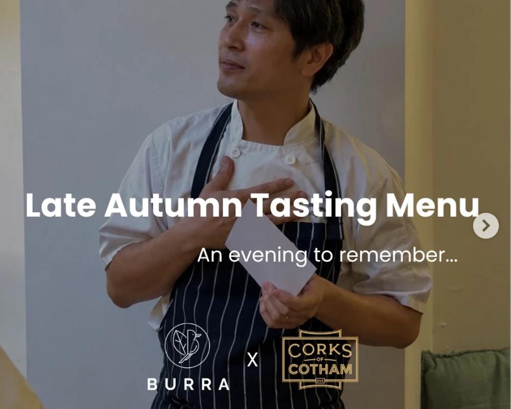 Late Autumn Tasting Evening by Burra & Corks