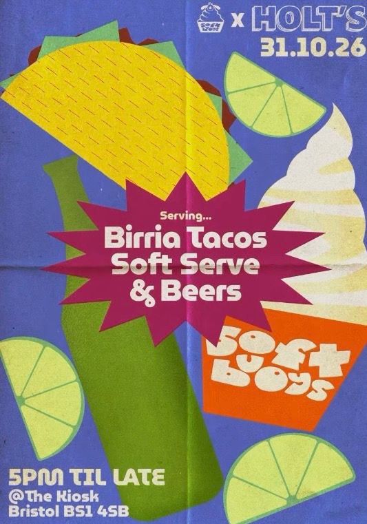 Birria Tacos, Soft Serve & Beers