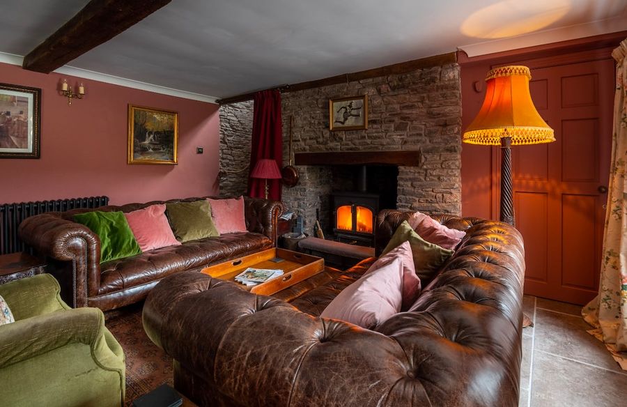 The snug, where the fire's always lit
