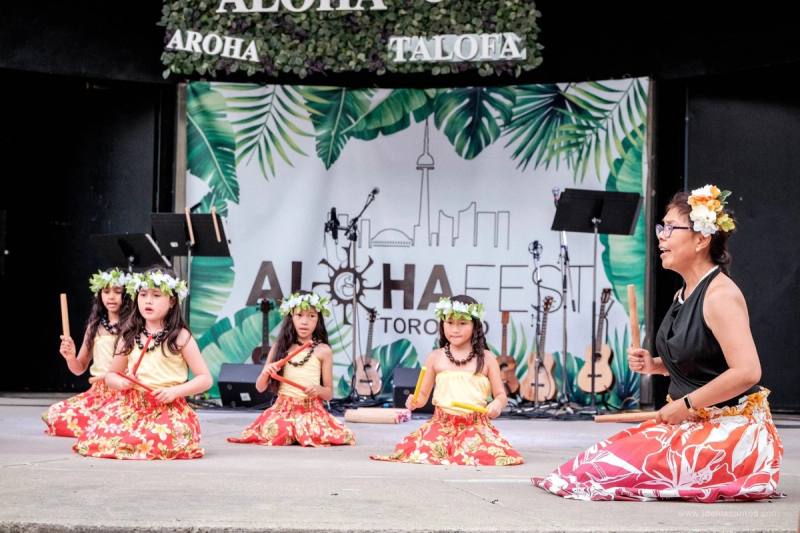 Colourful regalia at AlohaFest Toronto