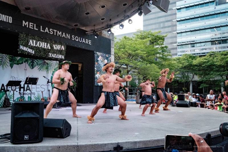 A moment from AlohaFest Toronto at Mel Lastman Square