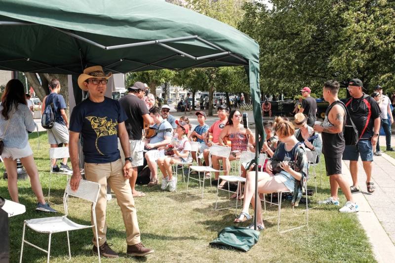 A moment from AlohaFest Toronto at Mel Lastman Square