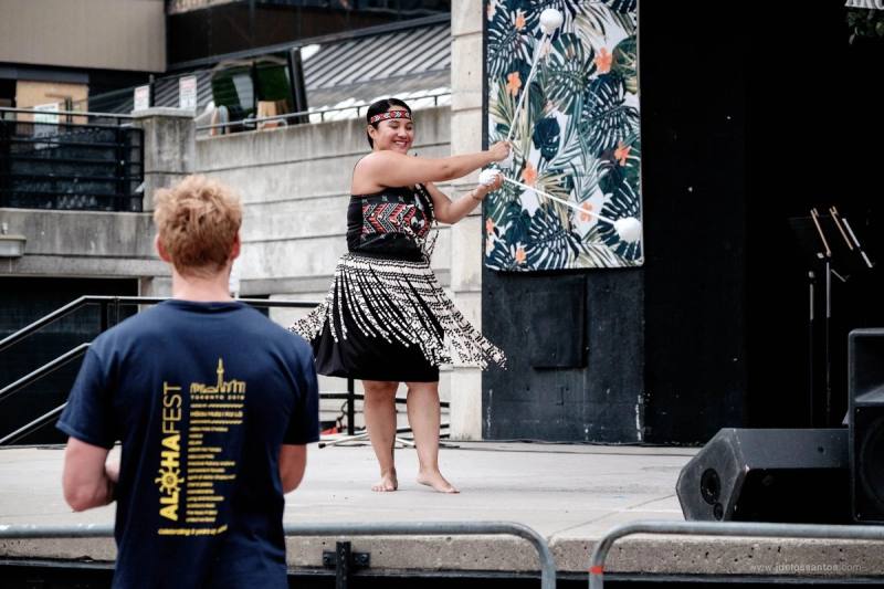 A moment from AlohaFest Toronto at Mel Lastman Square