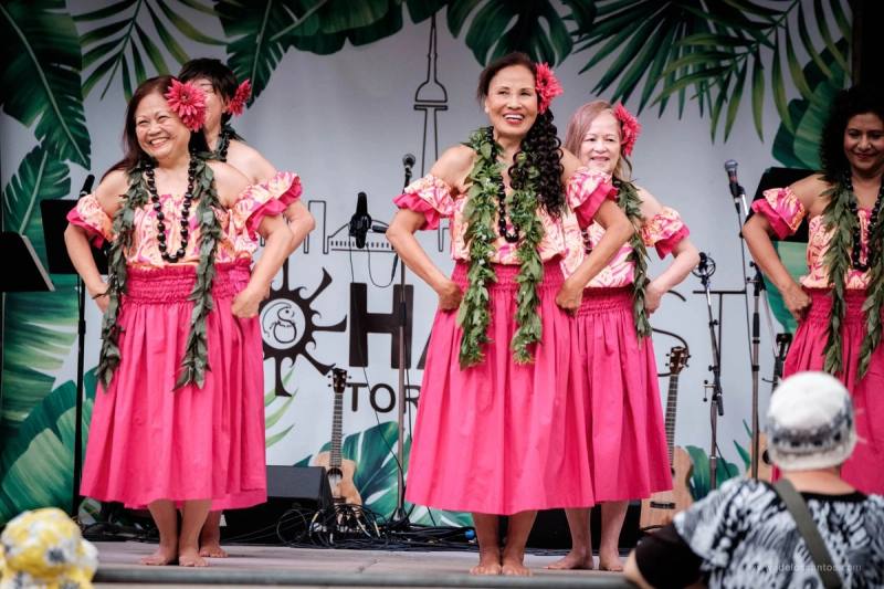 Tahitian dancers at AlohaFest Toronto