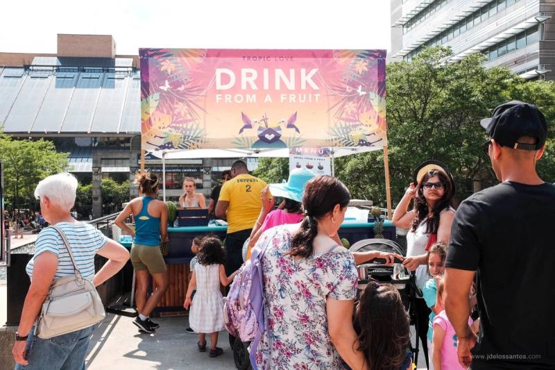 A moment from AlohaFest Toronto at Mel Lastman Square