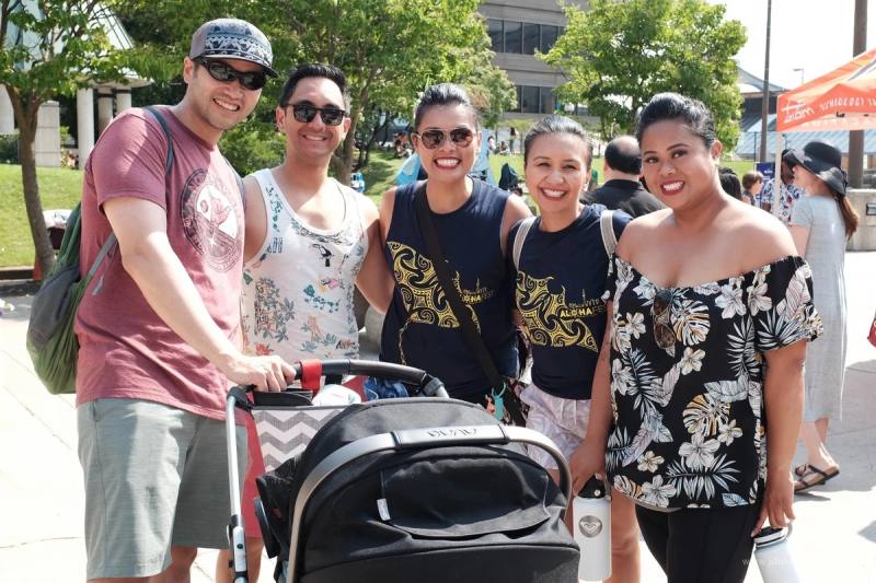 Performers on the main stage at AlohaFest Toronto