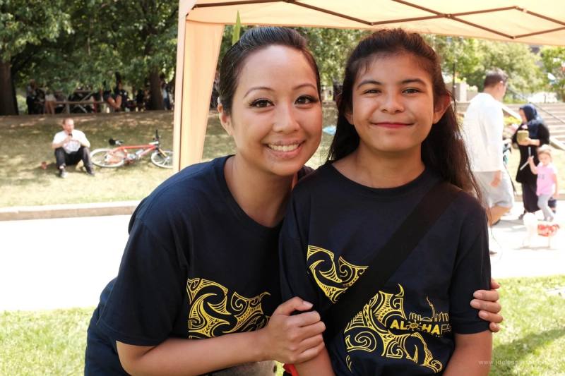 Festival-goers enjoying AlohaFest Toronto