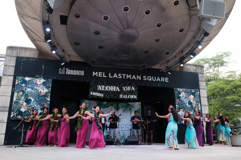 A moment from AlohaFest Toronto at Mel Lastman Square